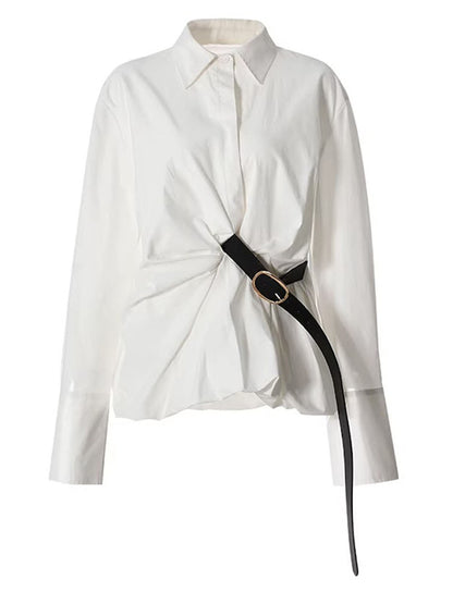 Celeste Belted Twist Blouse