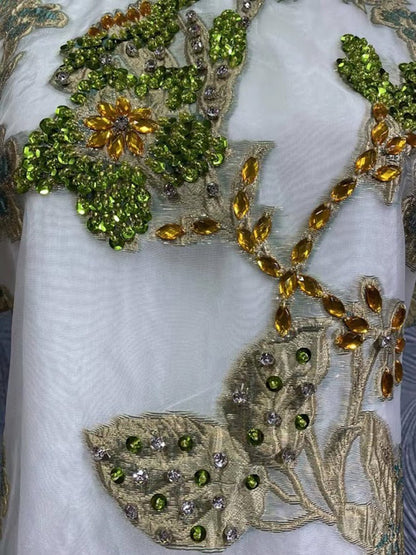 Celeste Embellished Floral Mini Dress