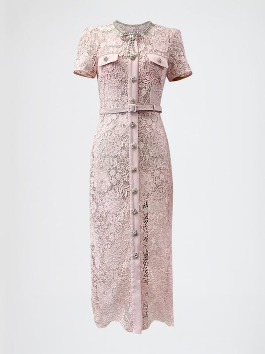 Charlie Diamond Bow Midi Dress