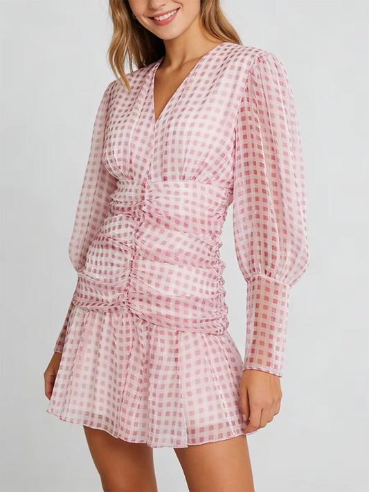 Chloe Check Mini Dress