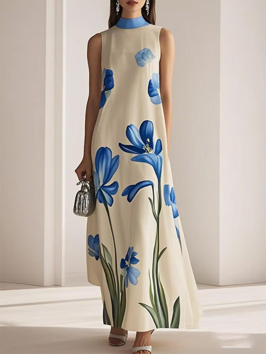 Colette Azure Floral Maxi Dress