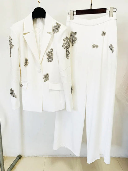 Cora Diamond Blazer & Pants Set