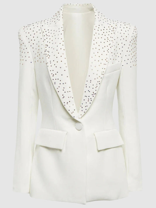 Daisy Lapeled Rhinestones Blazer
