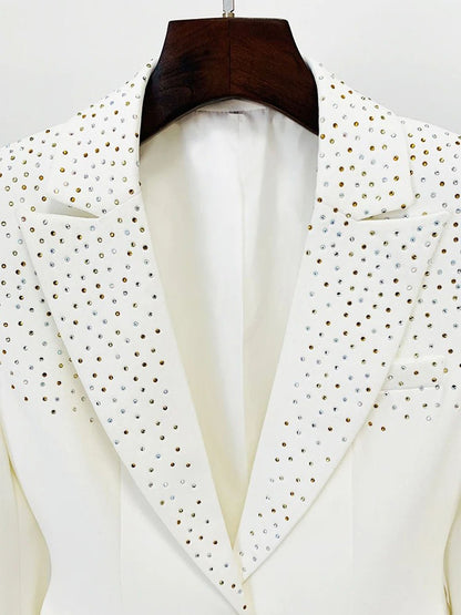 Daisy Lapeled Rhinestones Blazer