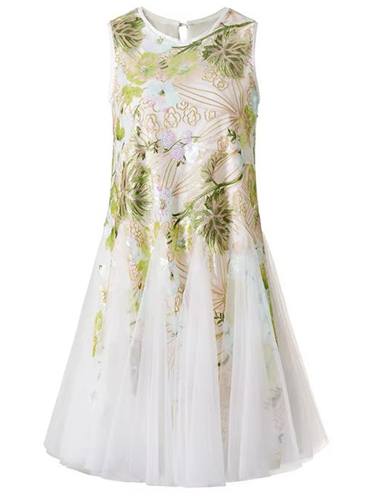 Daphne Tulle Floral Mini Dress