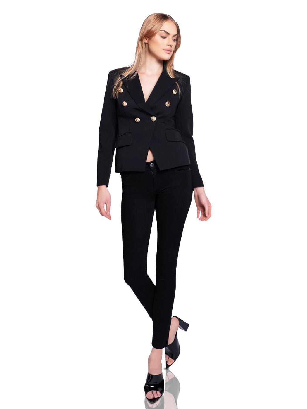 Double-Breasted Jacket in Black
