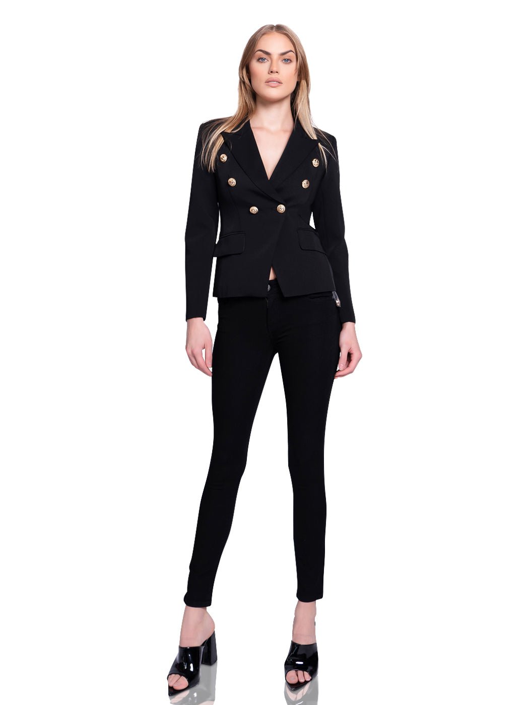Double-Breasted Jacket in Black