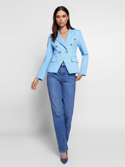Double-Breasted Jacket in Blue