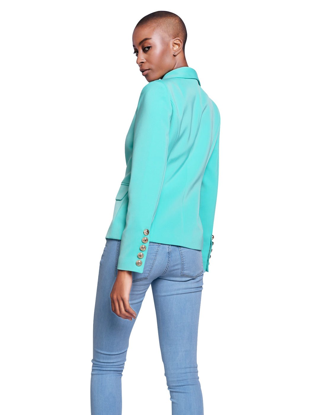 Double-Breasted Jacket in Mint