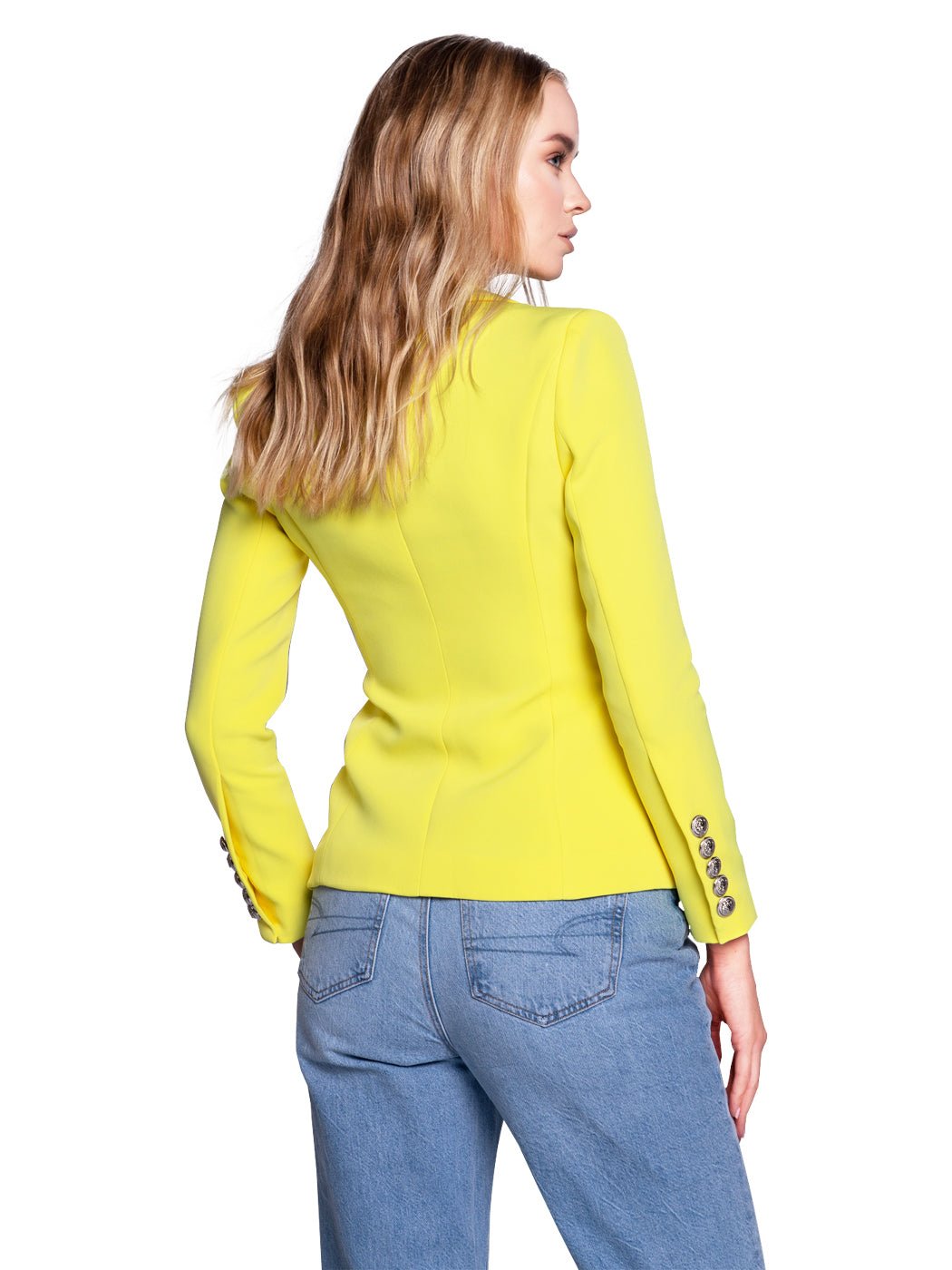 Double-Breasted Jacket in Yellow