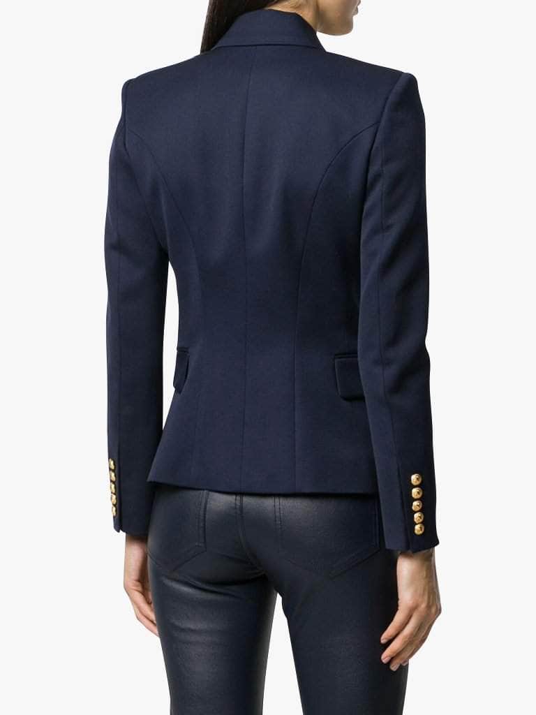 Double-Breasted Navy Blazer