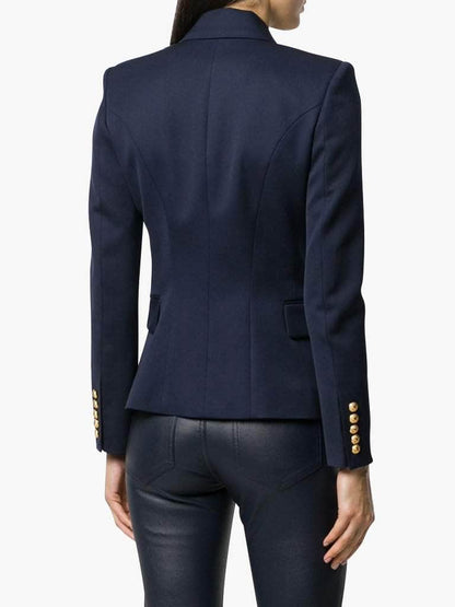 Double-Breasted Navy Blazer