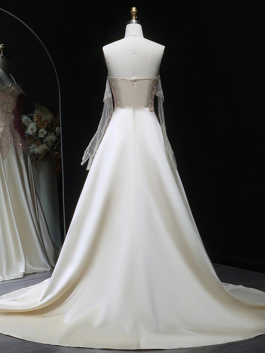 Elena Sequin Satin Ball Gown