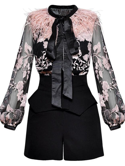 Ella Blouse & Shorts Suit