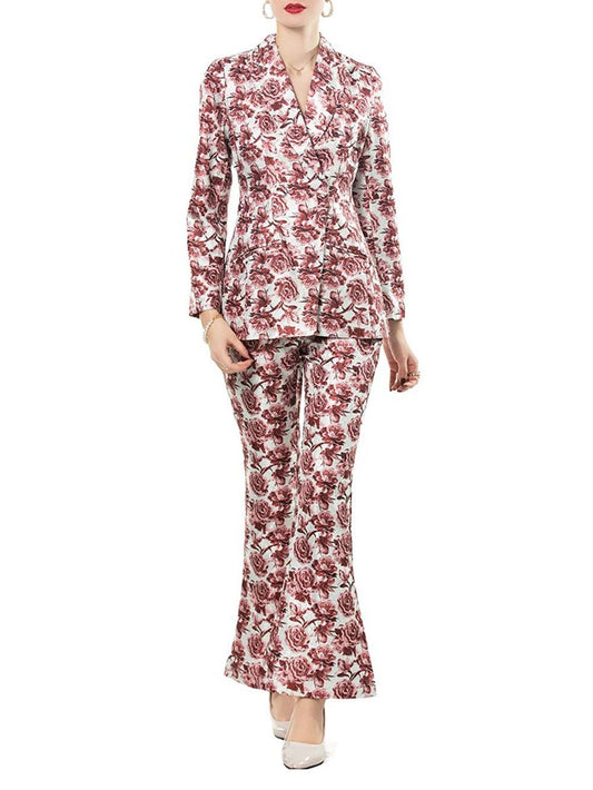 Esther Floral Blazer & Pant Set