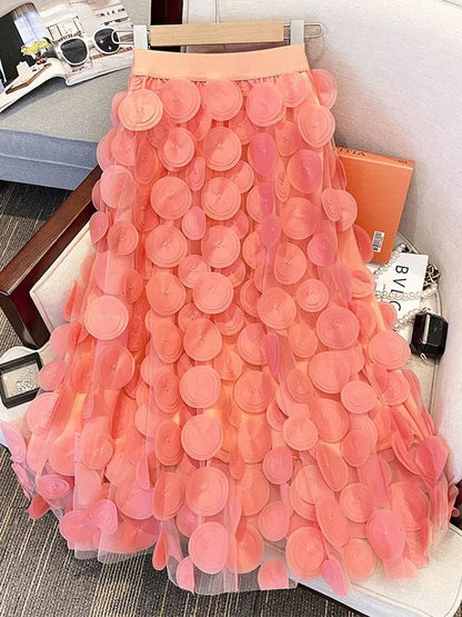 Eva Tulle Midi Skirt