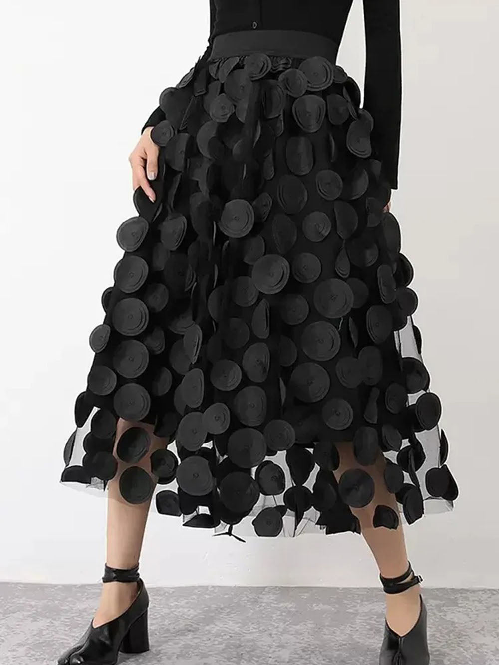 Eva Tulle Midi Skirt