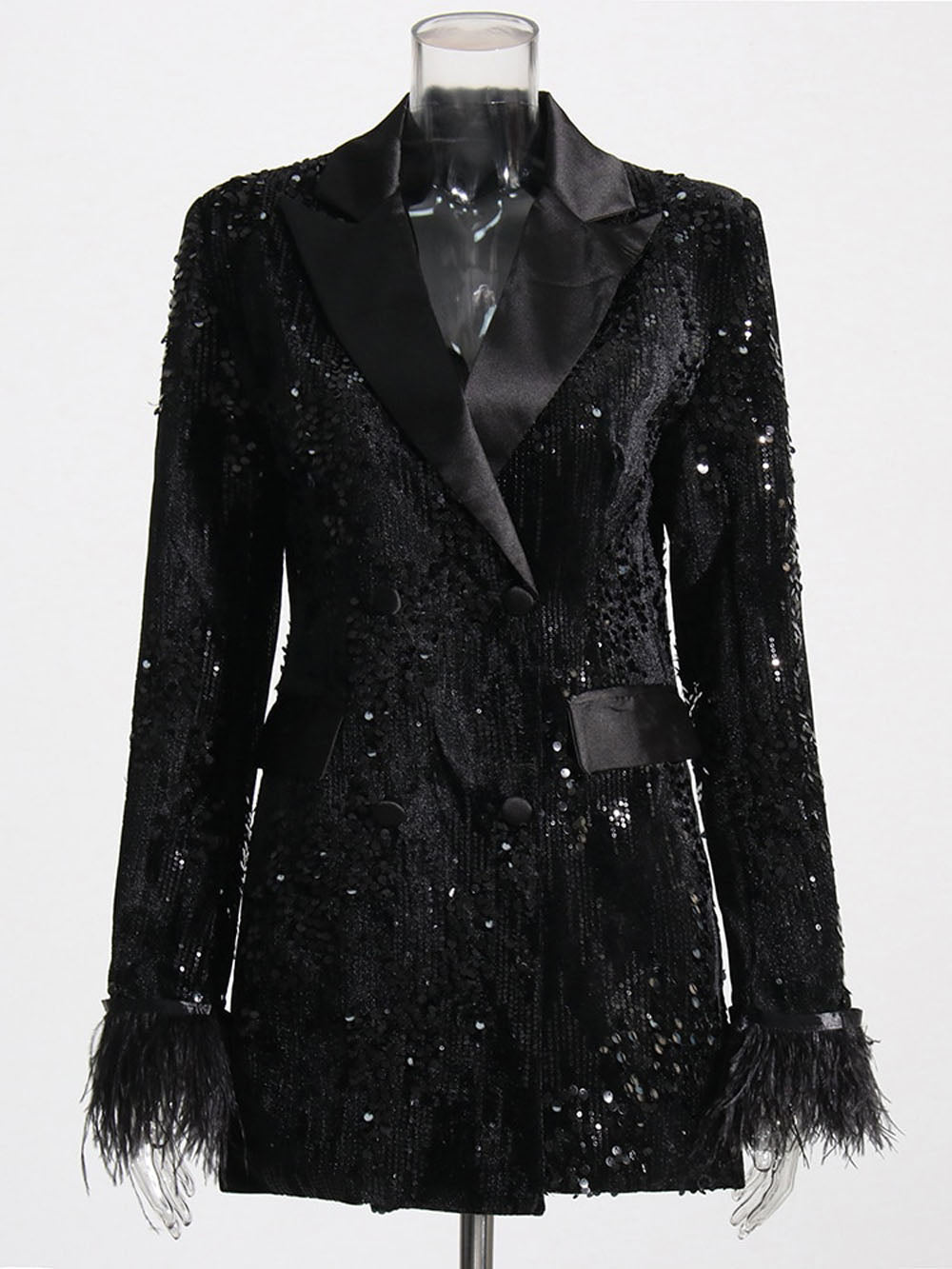 Flora Blazer in Black