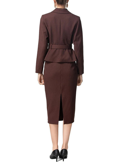 Isabel Double-Breasted Top & Skirt Set