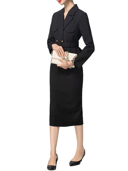 Isabel Double-Breasted Top & Skirt Set
