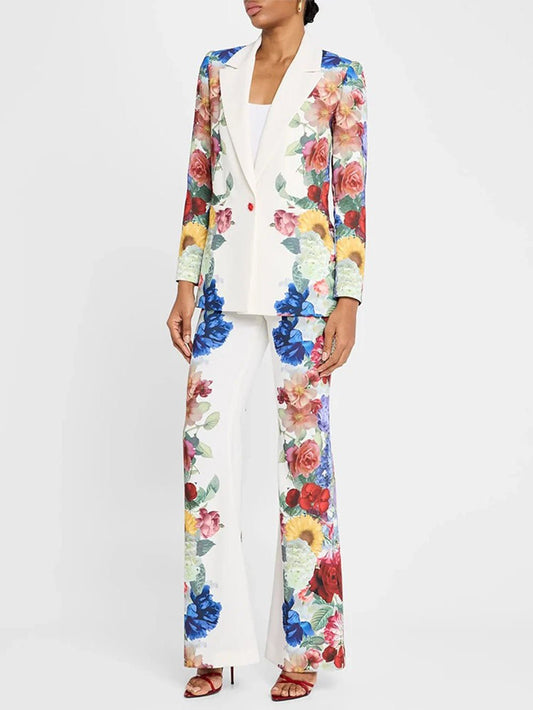 Isabella Floral Tailored Suit Set