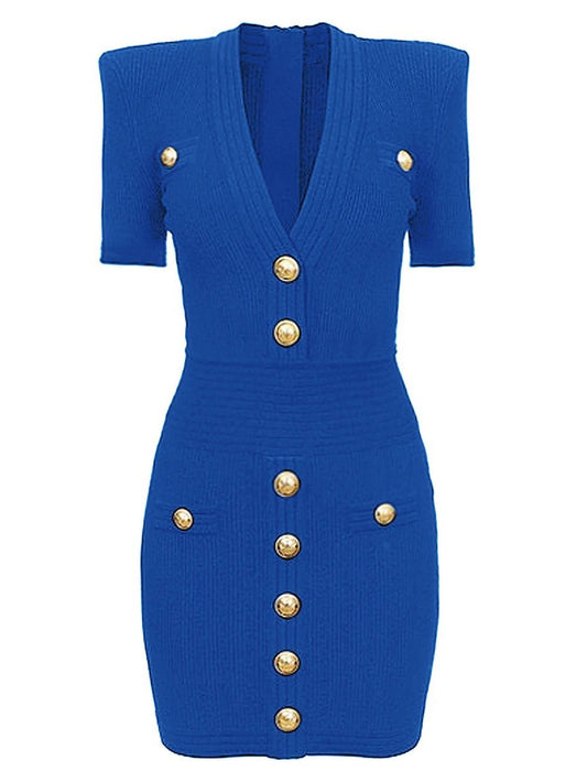 Isabella Short Sleeve Slim Mini Dress