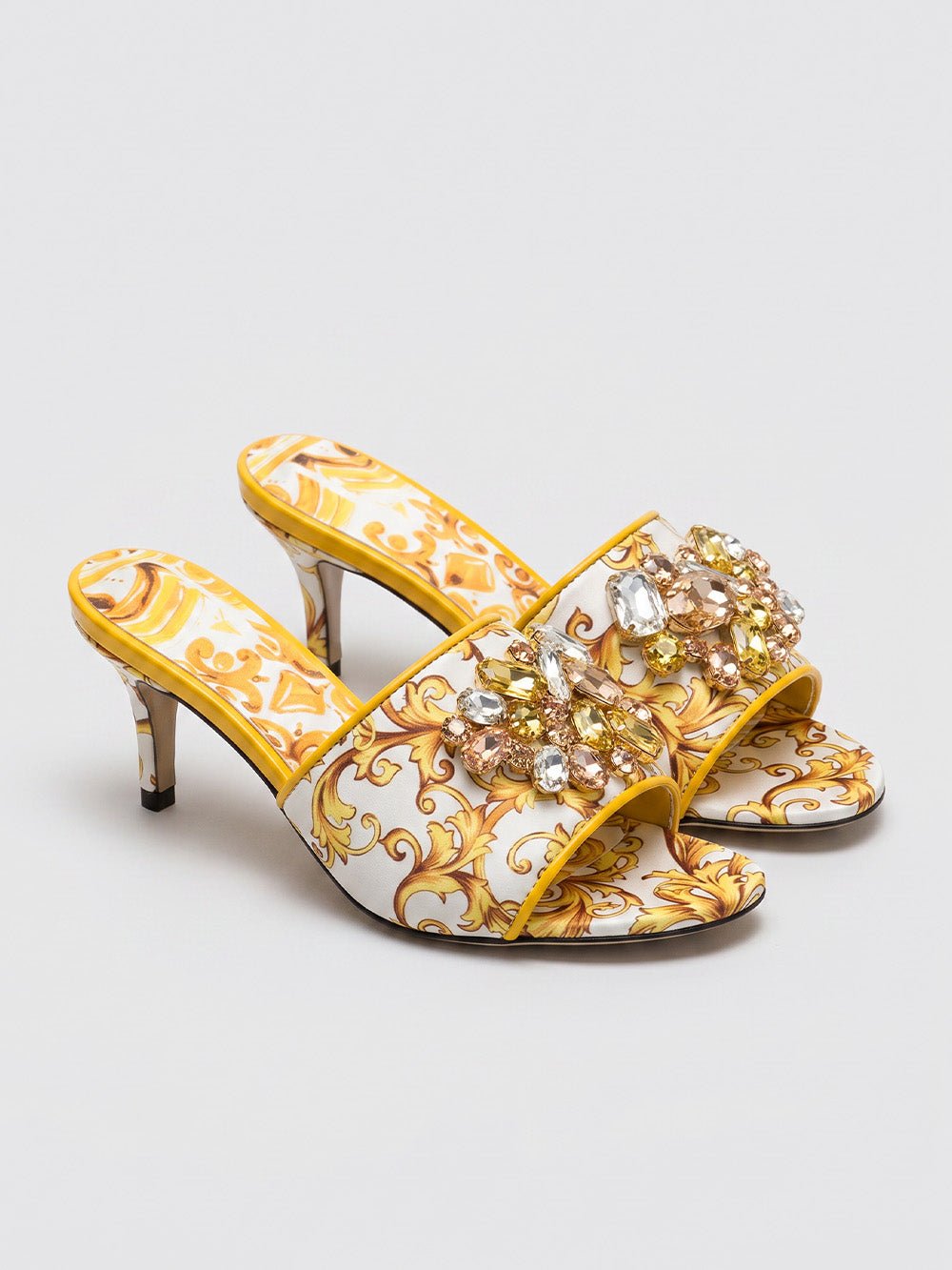 Isabelle Embellished Baroque Heel Sandals