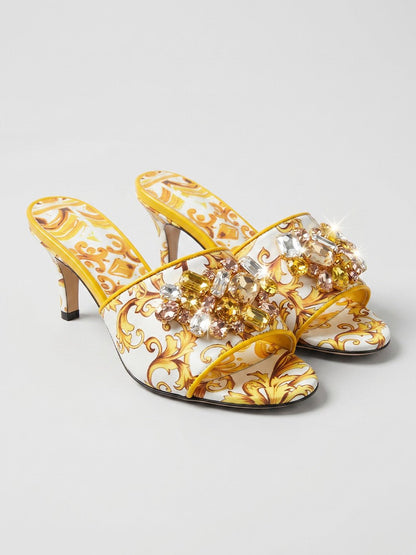 Isabelle Embellished Baroque Heel Sandals