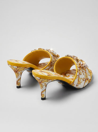 Isabelle Embellished Baroque Heel Sandals