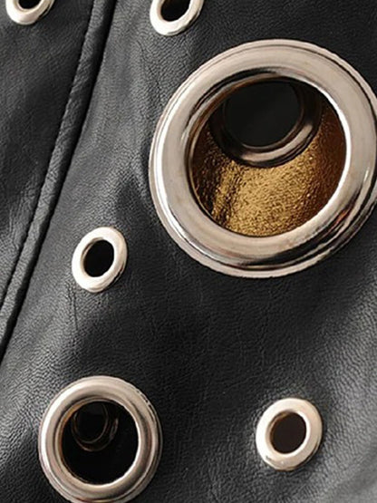 Jamie Faux Leather Mini Jacket