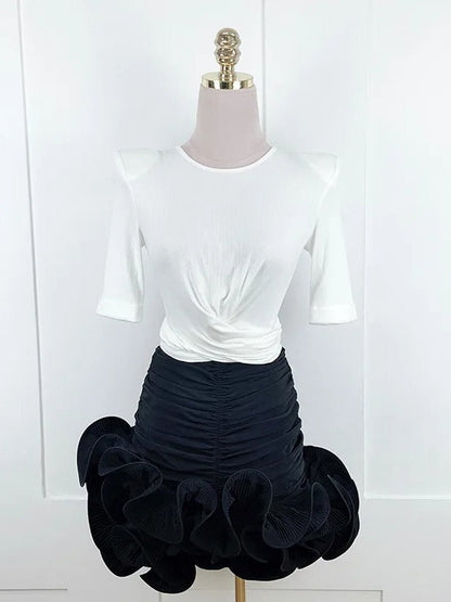 Josie Ruffle Mini Skirt