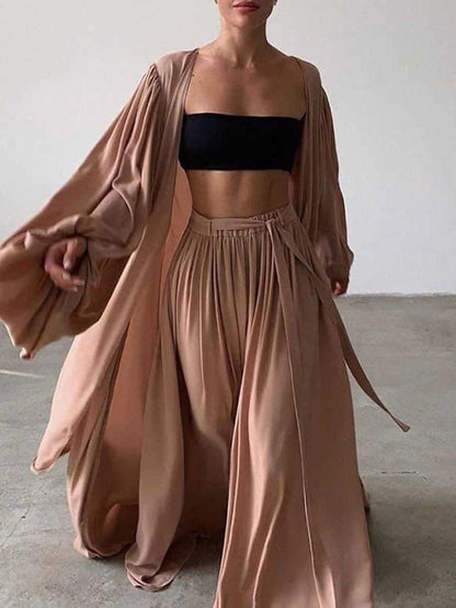 Karina Leg Pants Coat Set