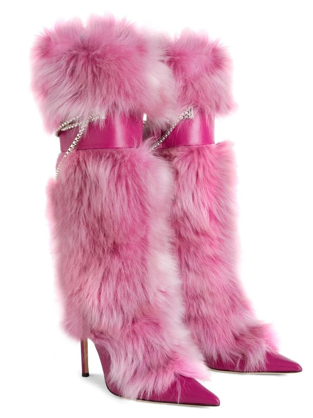 Karissa Heel Buckle Bootie in Pink