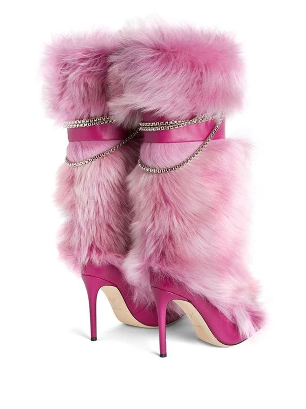 Karissa Heel Buckle Bootie in Pink