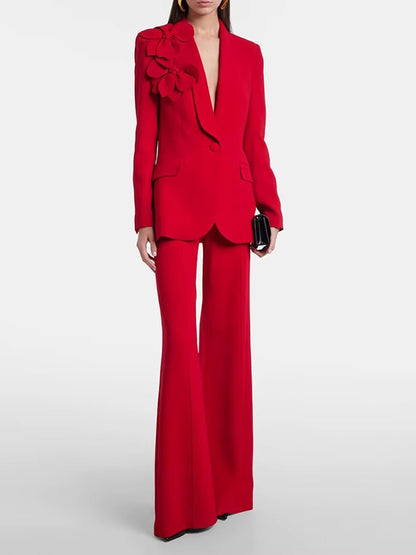 Katerina Floral Blazer Pants Set