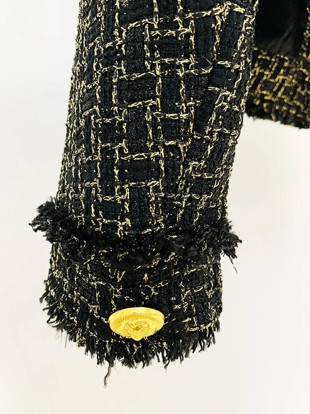 Kiara Lion Button Tweed Jacket