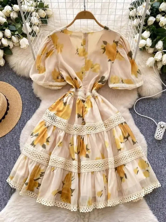 Kira Flower Mini Dress