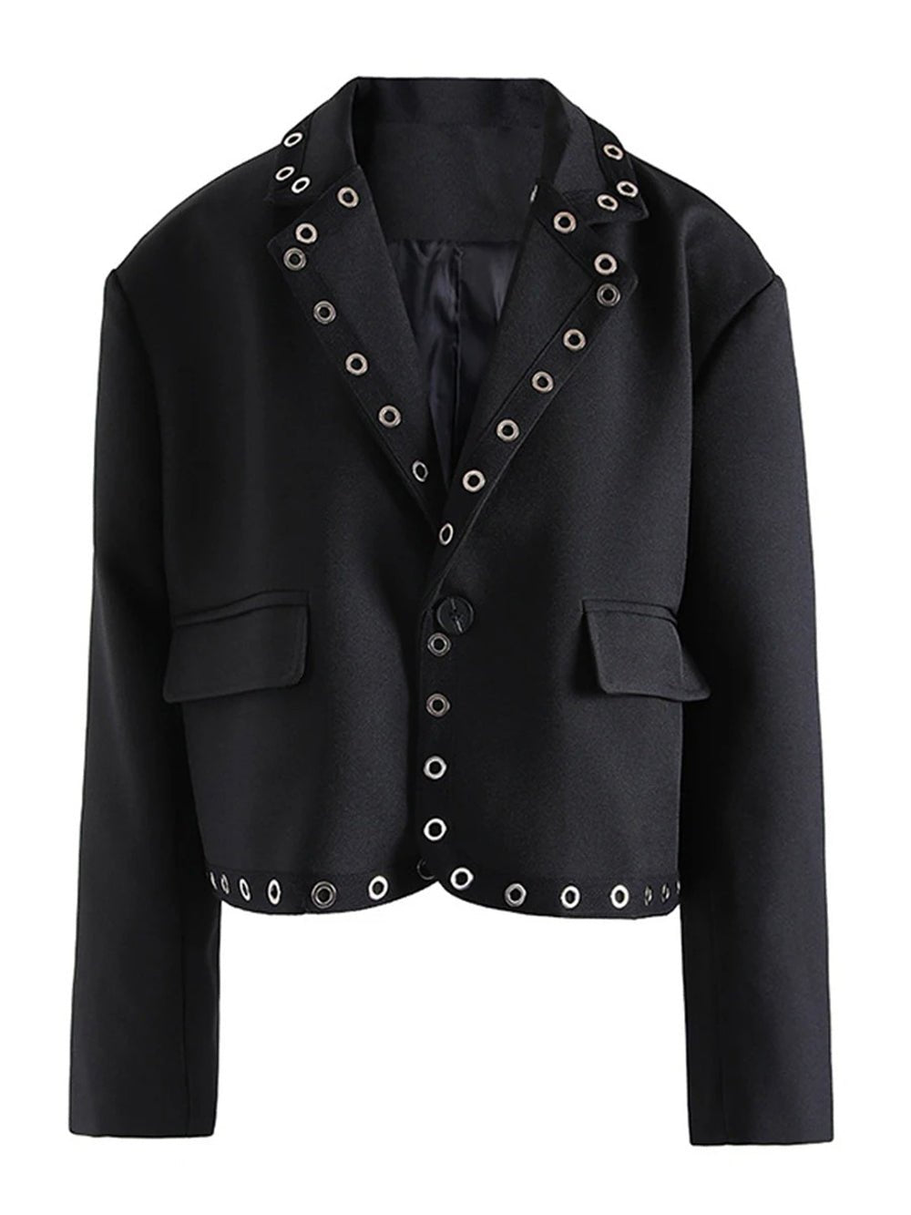 Lainey Eyelet Lapel Jacket