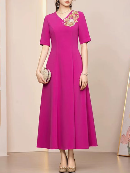 Larissa Applique Midi Dress