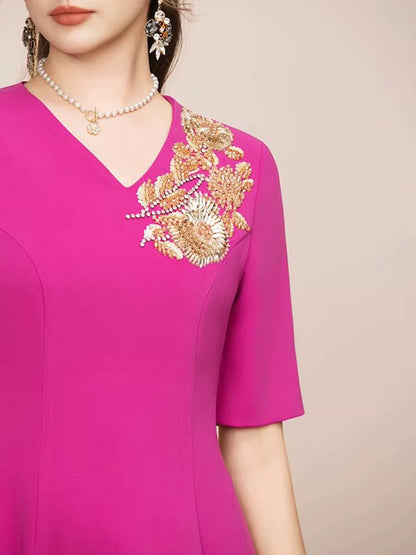 Larissa Applique Midi Dress