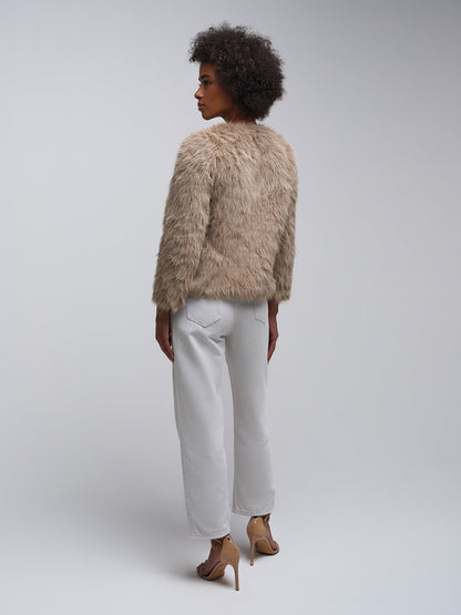Leena Fluffy Slit Pullover