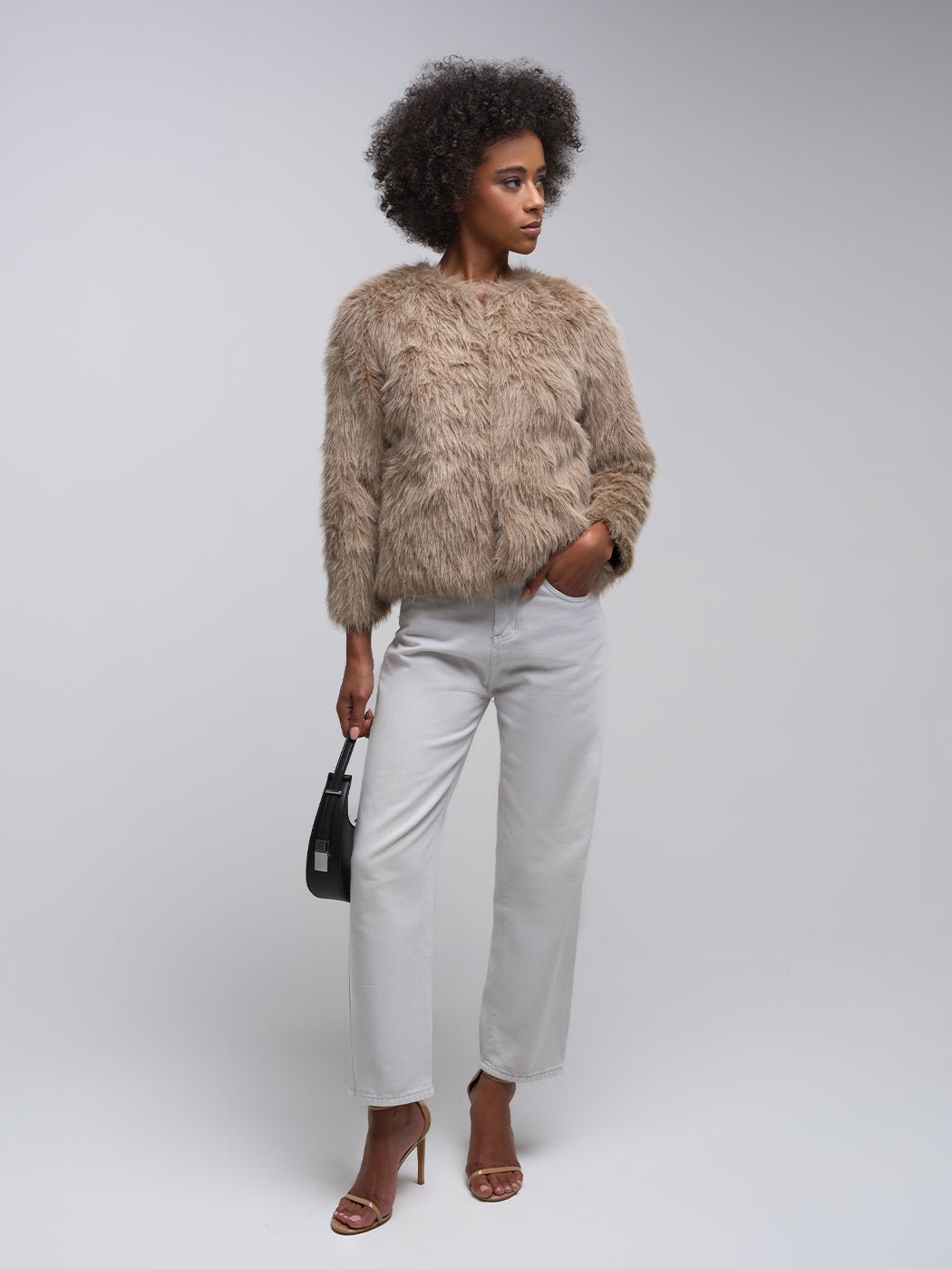 Leena Fluffy Slit Pullover