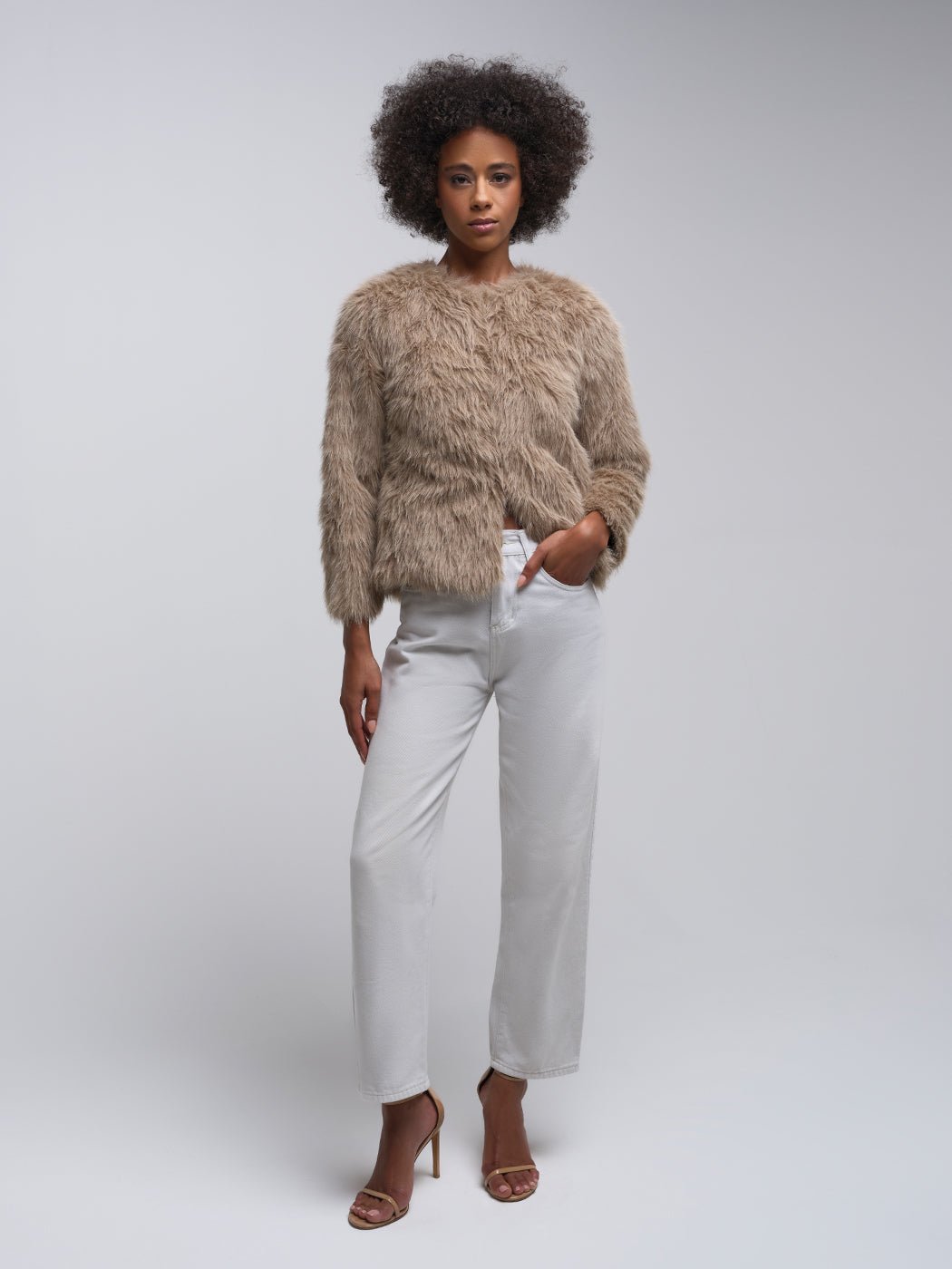 Leena Fluffy Slit Pullover