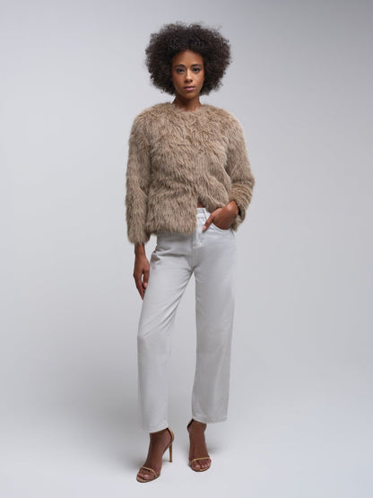 Leena Fluffy Slit Pullover