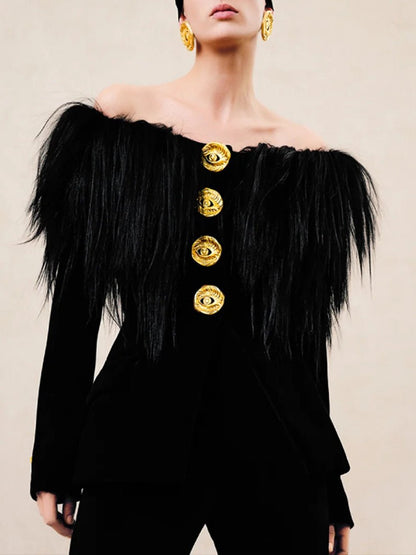 Leia Metal Button Jacket