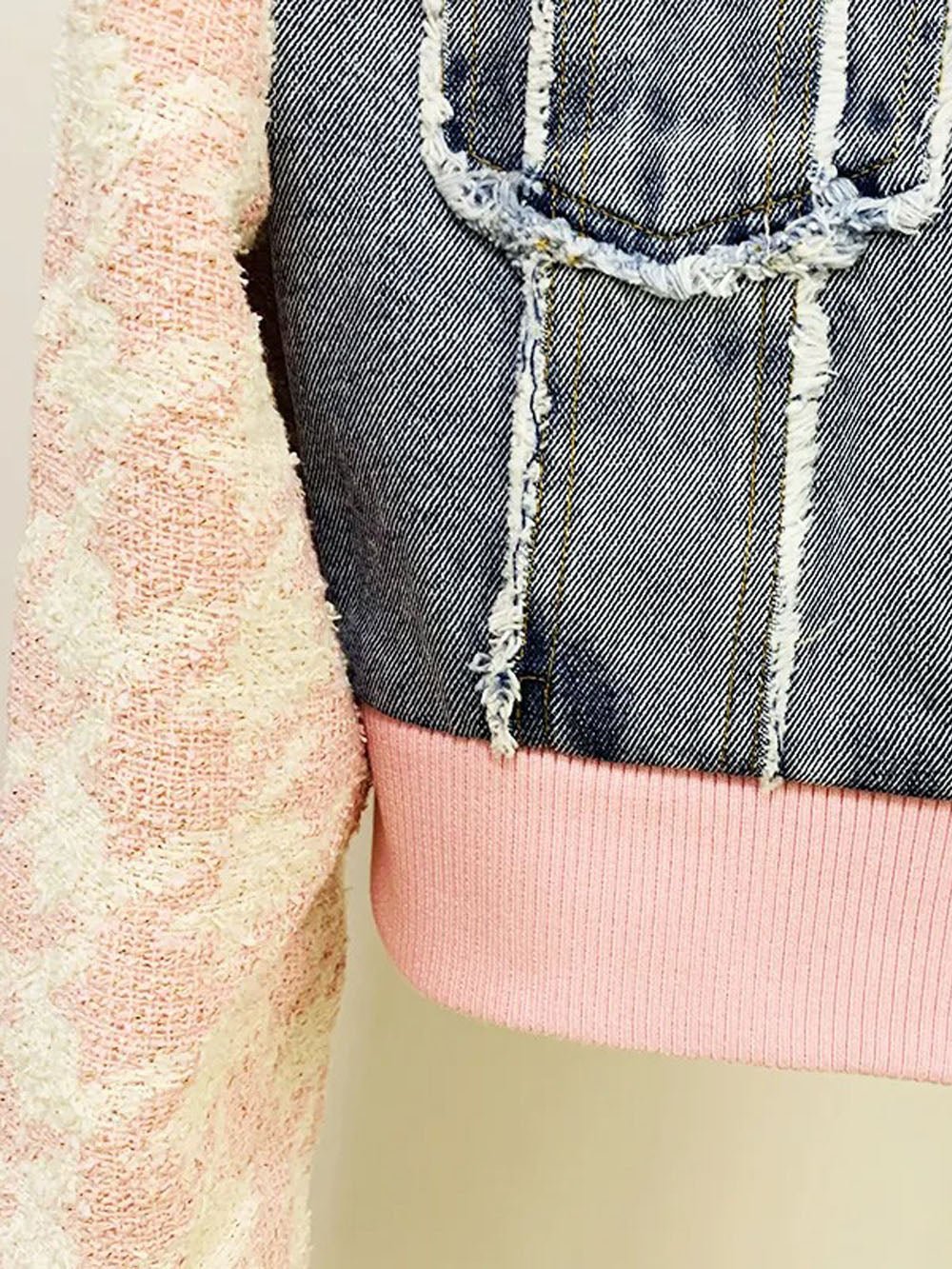 Lena Denim Tassel Jacket Mini & Skirt Set