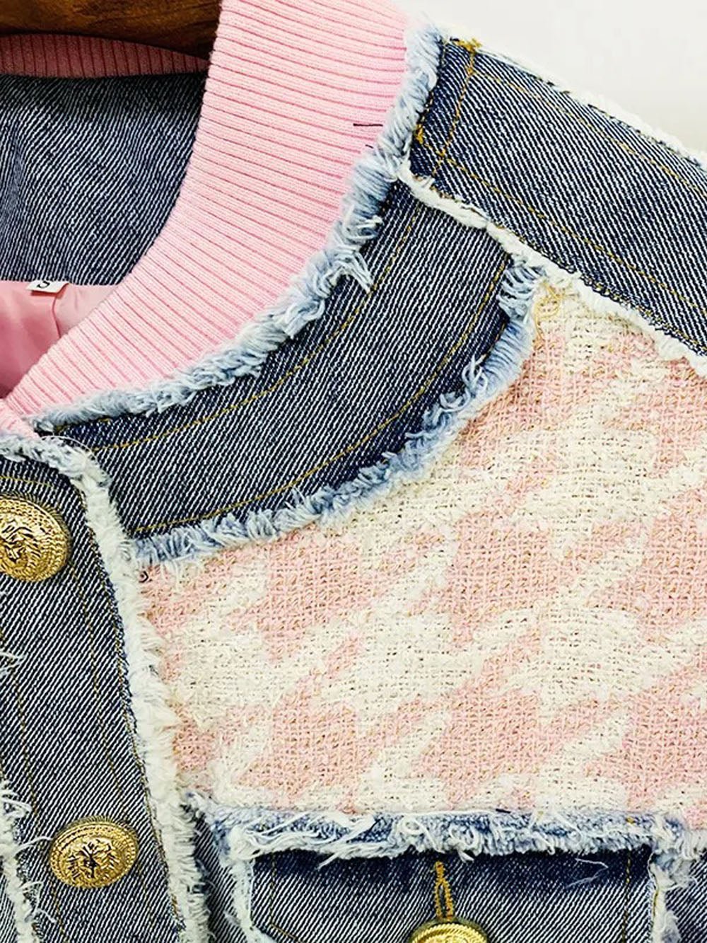 Lena Denim Tassel Jacket Mini & Skirt Set