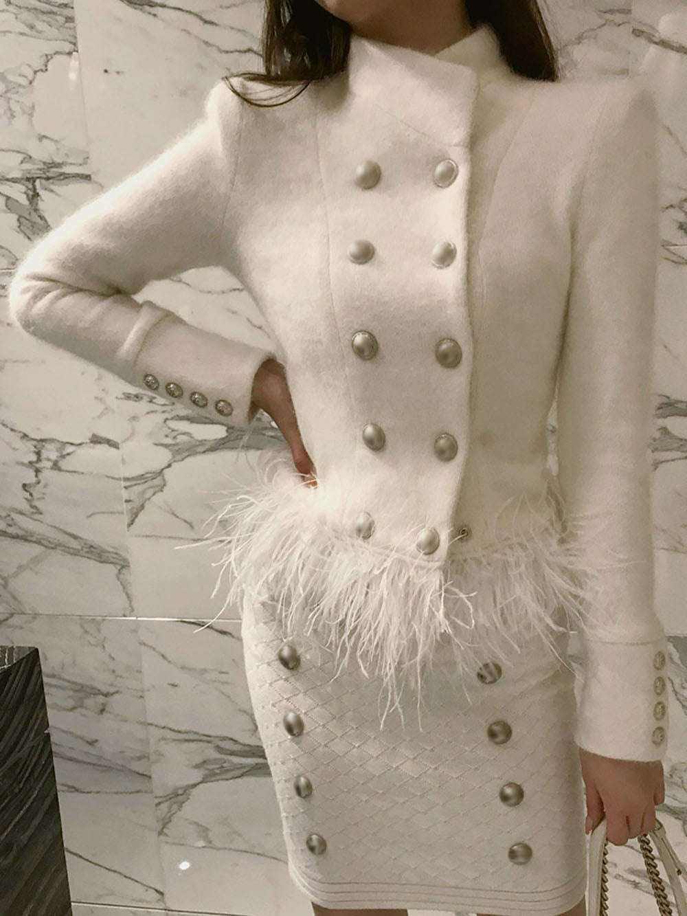 Levi Feather Coat