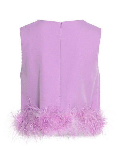 Luca Feather Shirt Top
