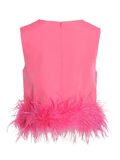 Luca Feather Shirt Top